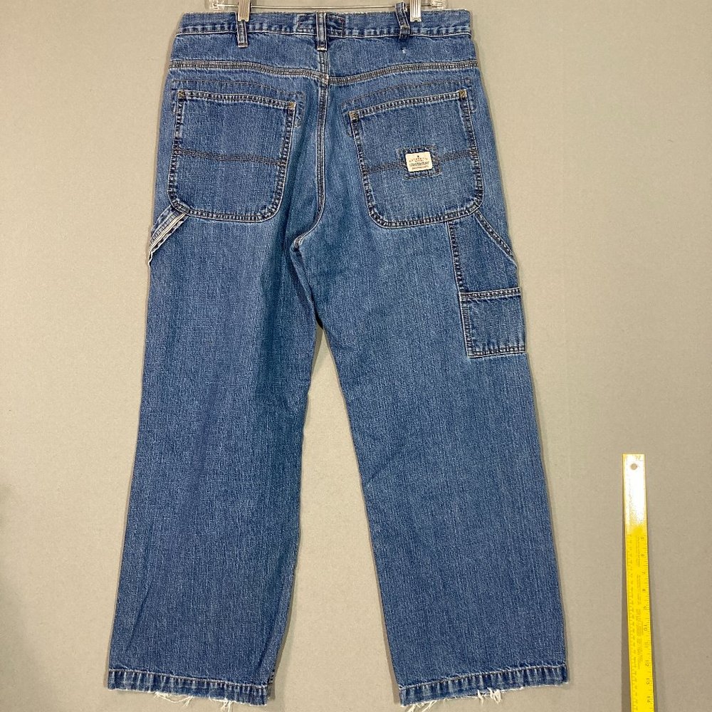 Y2K Vintage Men’s Naturally Distressed Carpenter Jeans Size 34x30 Unionbay 90s